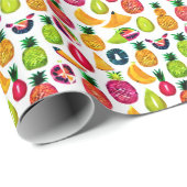 Pop Art Fruit Fiesta Geschenk Wrap Geschenkpapier (Rolleneckpunkt)