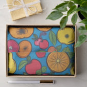 Pop art Fruit on Navey Seidenpapier (Geschenk)