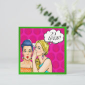 Pop Art Fun Einladung (Stehend Vorderseite)