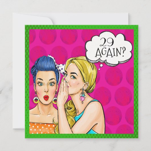 Pop Art Fun Einladung (Vorderseite)