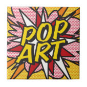POP ART Fun Retro Comic Pop Fliese (Vorderseite)
