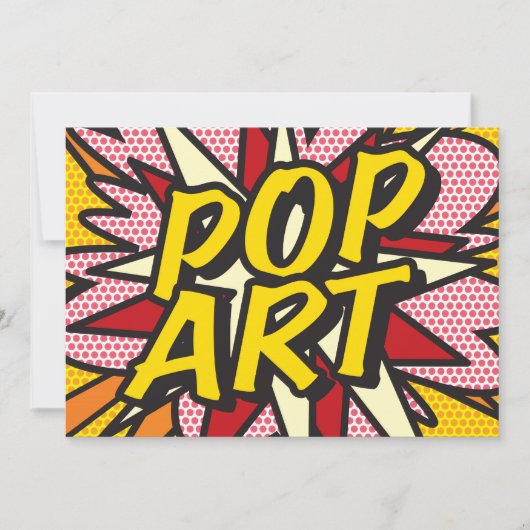 POP ART Fun Retro Comic Pop Kunst, Dichtung und Mu (Vorderseite)