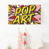 POP ART Fun Retro Comic Pop Kunst, Dichtung und Mu Banner (Insitu)