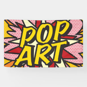 POP ART Fun Retro Comic Pop Kunst, Dichtung und Mu Banner