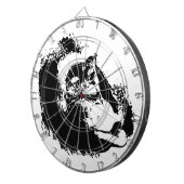 Pop Art Funny Chimpanzee Dartscheibe (Vorderseite rechts)