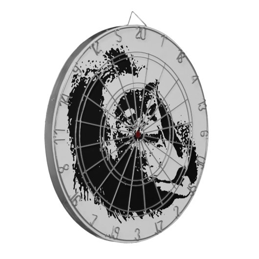 Pop Art Funny Chimpanzee Dartscheibe (Vorderseite Links)