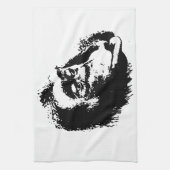 Pop Art Funny Chimpanzee Geschirrtuch (Vertikal)