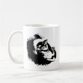 Pop Art Funny Chimpanzee Kaffeetasse (Links)