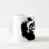 Pop Art Funny Chimpanzee Kaffeetasse (Vorderseite Links)