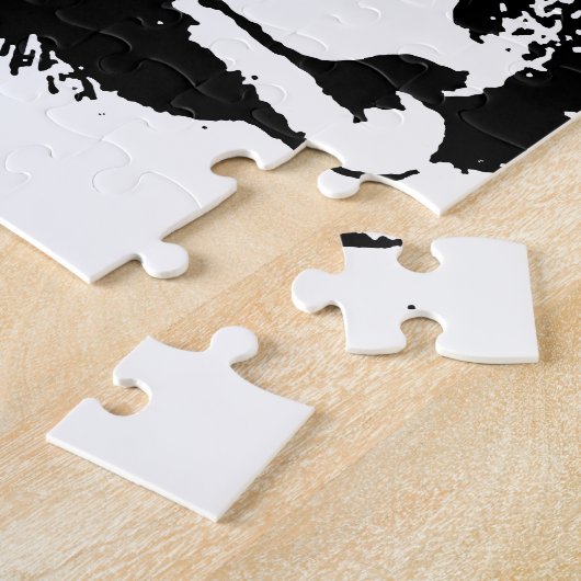 Pop Art Funny Chimpanzee Puzzle (Seite)