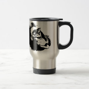 Pop Art Funny Chimpanzee Reisebecher