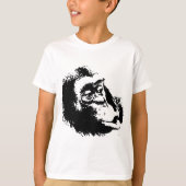 Pop Art Funny Chimpanzee T-Shirt (Vorderseite)