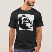 Pop Art Funny Chimpanzee T-Shirt (Vorderseite)