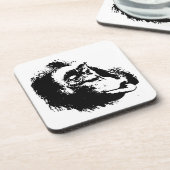 Pop Art Funny Chimpanzee Untersetzer (Linke Seite)