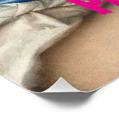 Pop Art Funny You Problem Trendy Pink Frau Poster (Ecke)