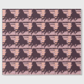 Pop Art Galloping Geschenkpapier (Flach)