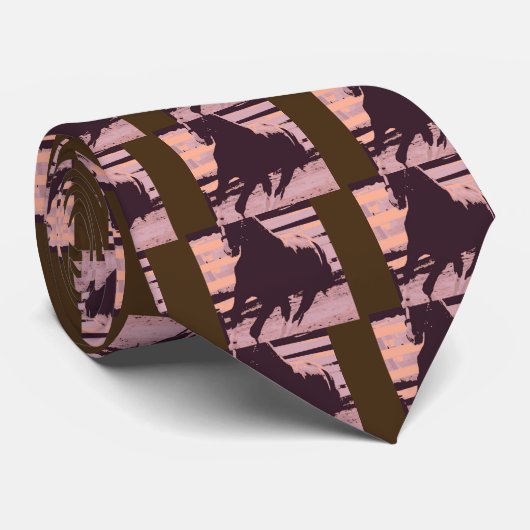 Pop Art Galloping Krawatte (Gerollt)