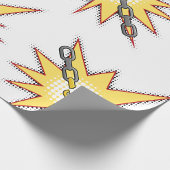 Pop Art gebrochen Kettenexplosion kühne Comic Stil Geschenkpapier