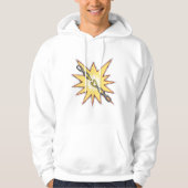 Pop Art gebrochen Kettenexplosion kühne Comic Stil Hoodie (Vorderseite)