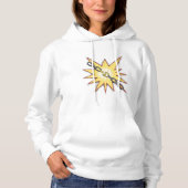 Pop Art gebrochen Kettenexplosion kühne Comic Stil Hoodie (Vorderseite)