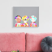 Pop Art Geishas Leinwanddruck (Insitu (Wohnzimmer))