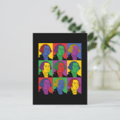 Pop Art George Washington Postkarte (Stehend Vorderseite)