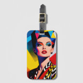 Pop Art Gepäckanhänger (Vorderseite Vertikal)
