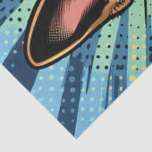 Pop Art German Shepherd Dog Comic Decoupage Seidenpapier (Detail)