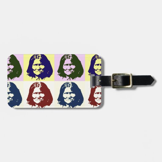 Pop Art Geronimo Gepäckanhänger (Vorderseite horizontal)