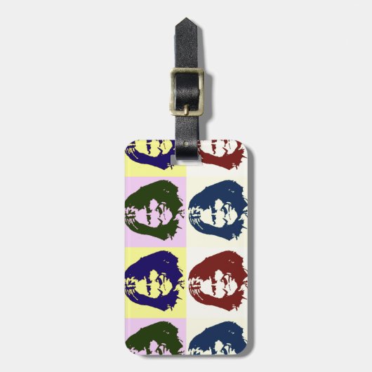 Pop Art Geronimo Gepäckanhänger (Vorderseite vertikal)