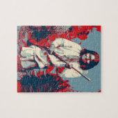 Pop Art Geronimo Indianerlegende Leiterin Puzzle (Horizontal)