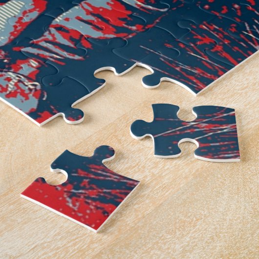 Pop Art Geronimo Indianerlegende Leiterin Puzzle (Seite)