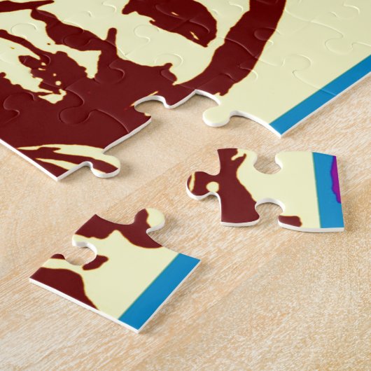 Pop Art Geronimo Indianerlegende Leiterin Puzzle (Seite)