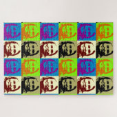 Pop Art Geronimo Indianerlegende Leiterin Puzzle (Horizontal)