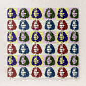 Pop Art Geronimo Indianerlegende Leiterin Puzzle (Vertikal)