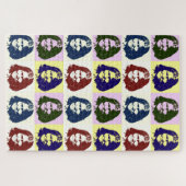 Pop Art Geronimo Indianerlegende Leiterin Puzzle (Horizontal)