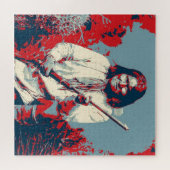 Pop Art Geronimo Indianerlegende Leiterin Puzzle (Horizontal)