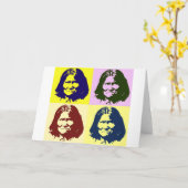 Pop Art Geronimo Karte (Gelbe Blume)