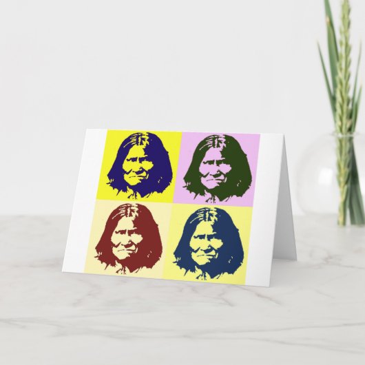 Pop Art Geronimo Karte (Vorderseite)