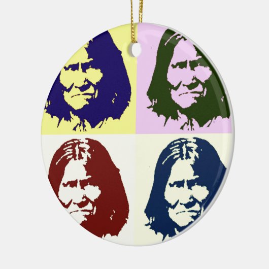 Pop Art Geronimo Keramikornament (Links)