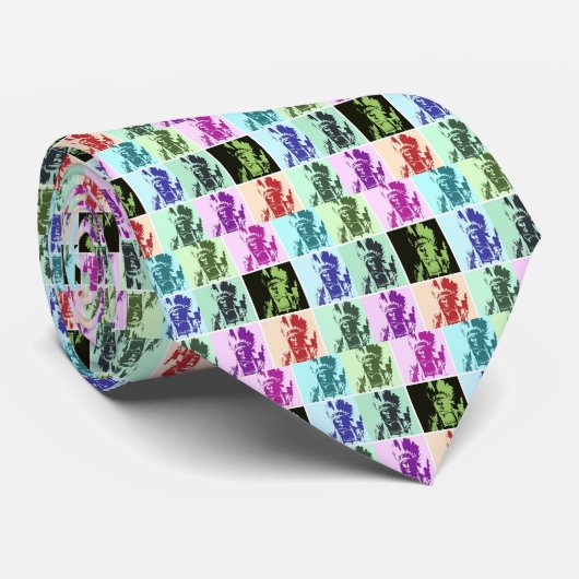 Pop Art Geronimo Krawatte (Gerollt)