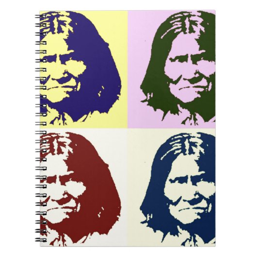 Pop Art Geronimo Notizblock (Vorderseite)