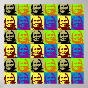 Pop Art Geronimo Poster - Freiheit & Frieden Symbo