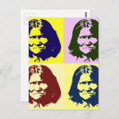Pop Art Geronimo Postkarte (Vorne/Hinten)