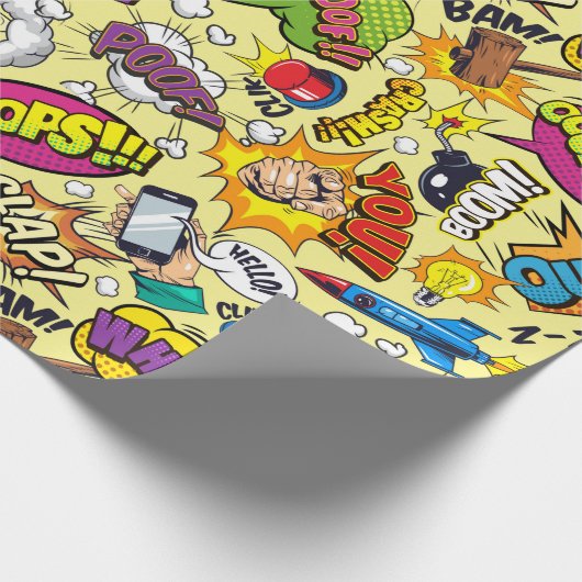 Pop Art Geschenkpapier (Ecke)