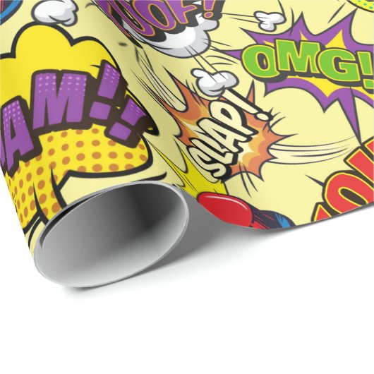 Pop Art Geschenkpapier (Rolleneckpunkt)