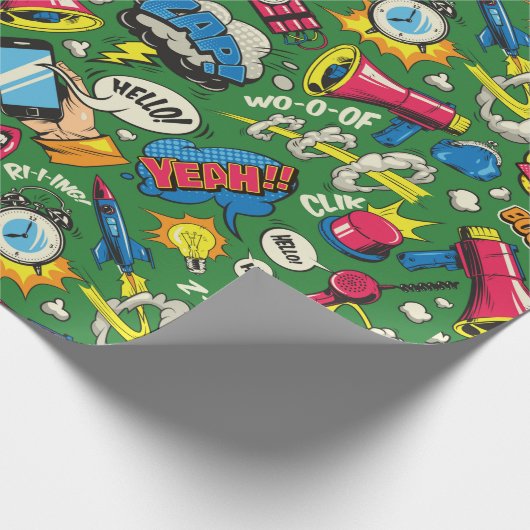 Pop Art Geschenkpapier (Ecke)