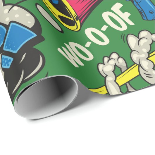 Pop Art Geschenkpapier (Rolleneckpunkt)