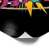 Pop Art Ghost Glossy Poster (Ecke)