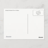 Pop Art Giant Panda Pink Gelbe Postkarte (Rückseite)